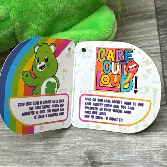 Care Bears Green Good Luck Bear Plush 2020 from Collector Special Edition 13" - Picture 11 of 15